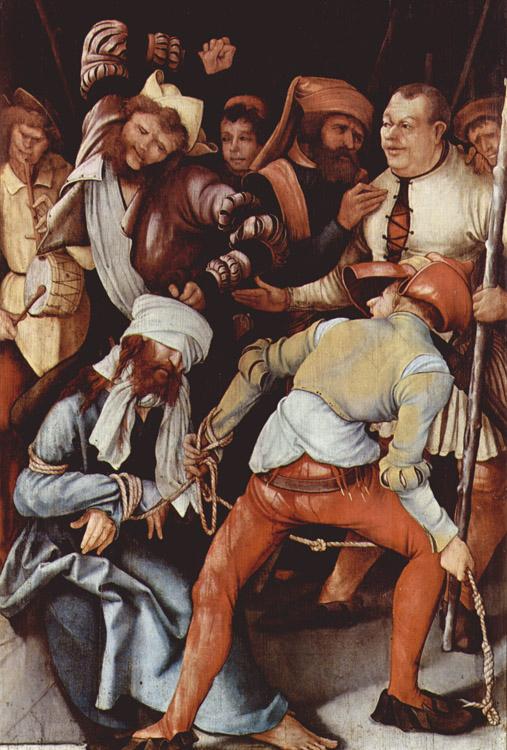 Matthias  Grunewald The Mocking of Christ (mk08) oil painting image